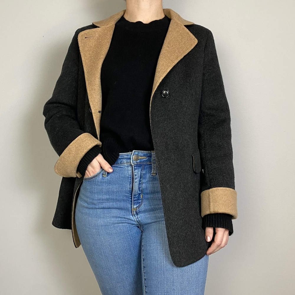 SOLD Akris Punto Cashmere Colorblock Jacket - Picture 2 of 15